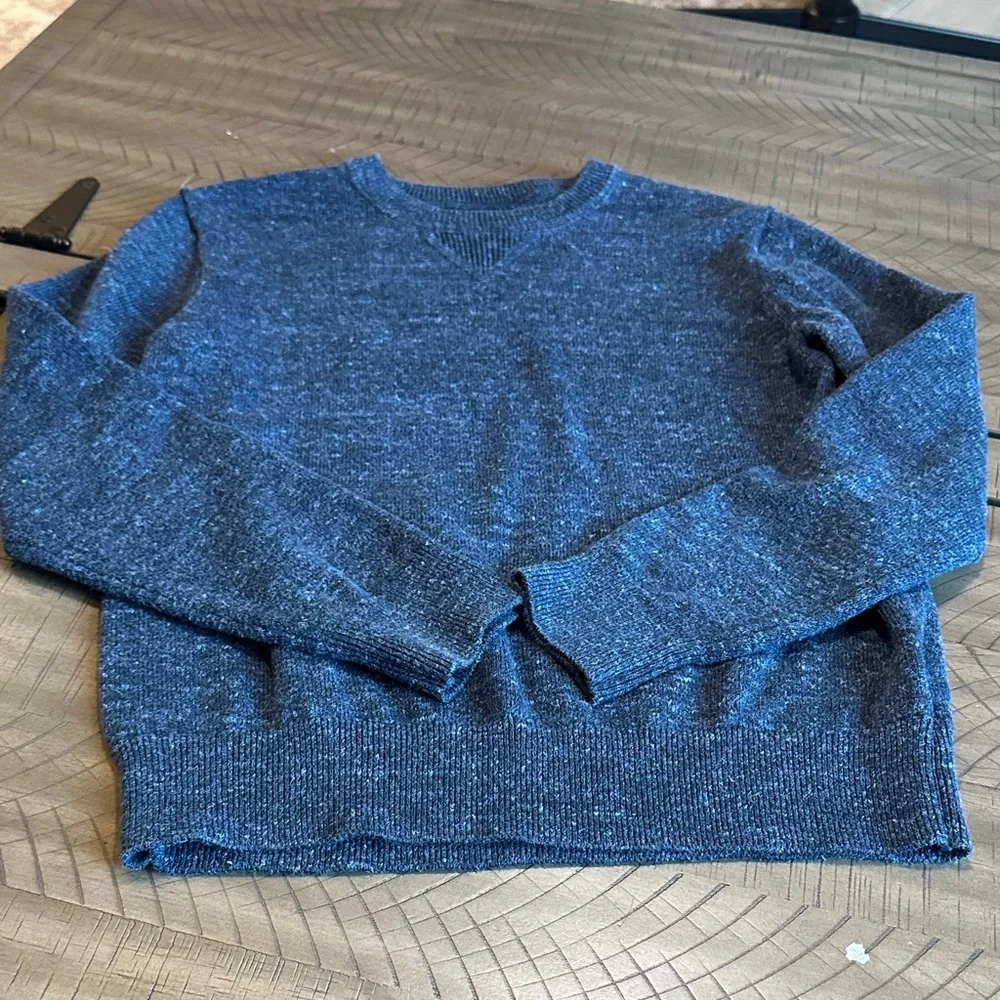 GAP Kids Blue Heather Crewneck Sweater